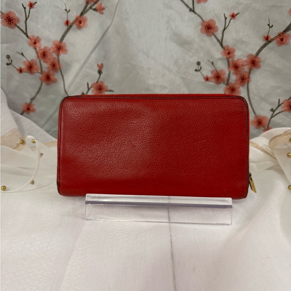 Celine Red Leather Women's wallet/cluch - Picture 4 of 8